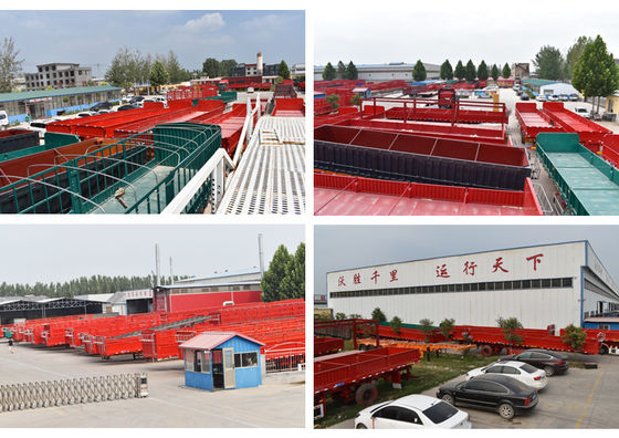 2&quot; 50mm o 3,5&quot; 90mm King Pin 60 tonnellate 80 tonnellate Flatbed Semi Truck Trailers 20ft