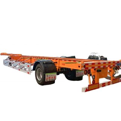 28 tonnellate/pc semirimorchio a schiera a molla di foglie espandibile per il trasporto flessibile di container