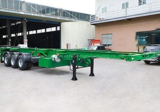 40ft Container Transport Made Easy Skeleton Semi-Trailer con serrature a torsione di container