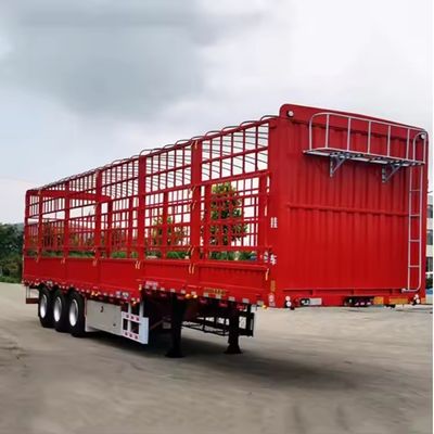 Cargo utile massimo 30000 kg Ferraglia di trasporto quadrato per animali semirimorchio per il trasporto di ortaggi