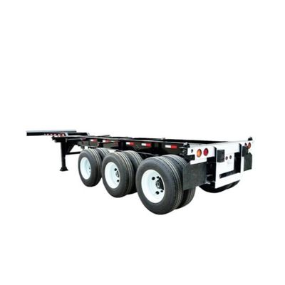 Q345B Traverse 3 assi 50t Semi-remolchio scheletrico per 40 45 48 53FT Container Chassis