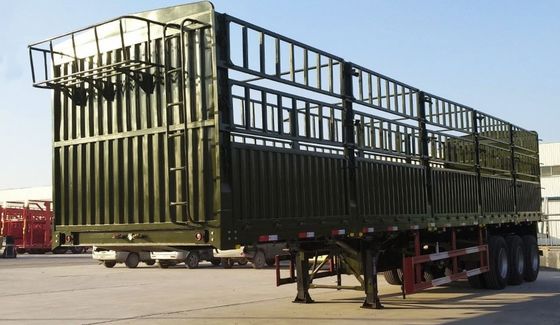 Semirimorchio per ortaggi e bestiame 3 assi 7.5 tonnellate di peso di massa sospensione meccanica