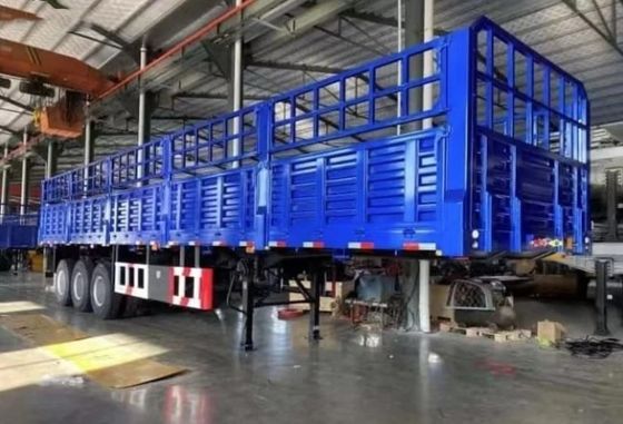 Semi-rimorchio in acciaio per autocarri e carico massimo 40-80 tonnellate