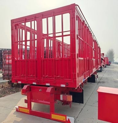 Semi-rimorchio in acciaio per autocarri e carico massimo 40-80 tonnellate