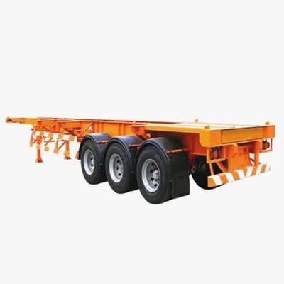 48ft piatto/scheletro Terminal Port Container Shipping Trailer Truck con fascio Q345B