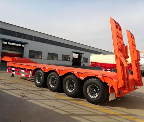 Camion rimorchio 2024 tipo cuscinetto d'aria a ruota e a sollevamento a rotazione asse semirimorchio a letto basso