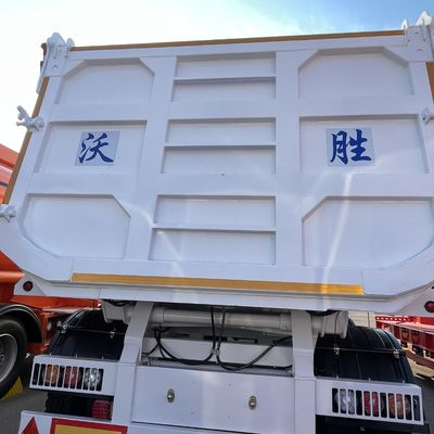 Struttura di resistenza 80-100 tonnellate semirimorchio posteriore a forma di U per il trasporto di sabbia