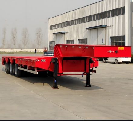Camion rimorchio 2024 tipo cuscinetto d'aria a ruota e a sollevamento a rotazione asse semirimorchio a letto basso