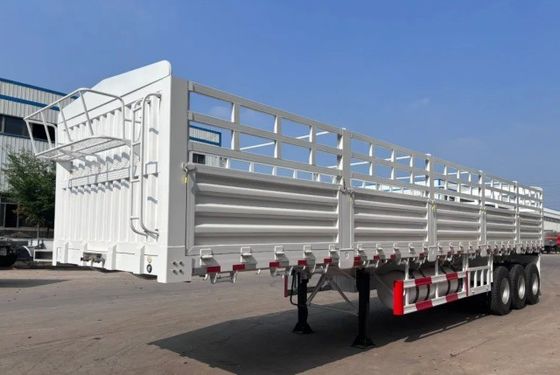 Semi-remolchi a recinzione alta multifunzione a 2 assi 3 assi 4 per camion merci da 40-80 t