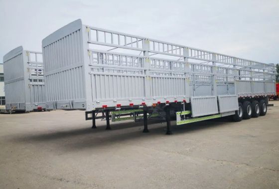 Semi-remolchi a recinzione alta multifunzione a 2 assi 3 assi 4 per camion merci da 40-80 t