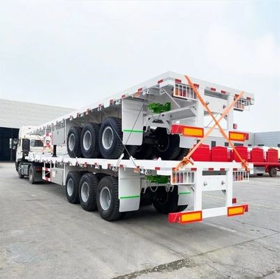 Container 3/4 asse Flatbed Truck Semi-remolchio per sistema di frenatura Sistema di frenatura a doppia linea