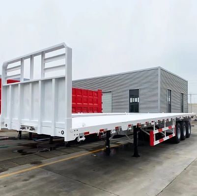 Container 3/4 asse Flatbed Truck Semi-remolchio per sistema di frenatura Sistema di frenatura a doppia linea