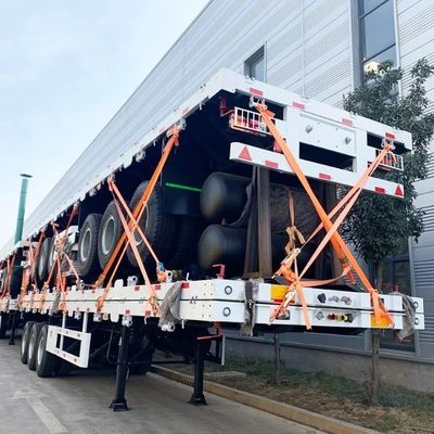 Container 3/4 asse Flatbed Truck Semi-remolchio per sistema di frenatura Sistema di frenatura a doppia linea