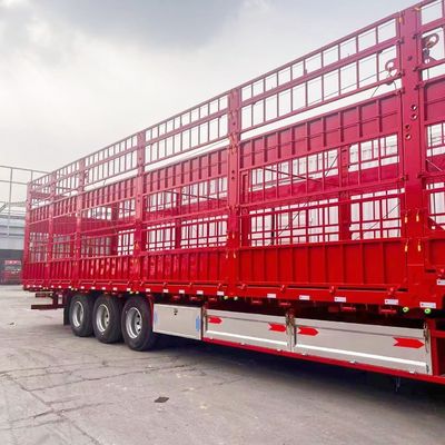 3 assi 60 tonnellate suini pecore bovini trasporto merci stacco recinzione rimorchi per l'agricoltura