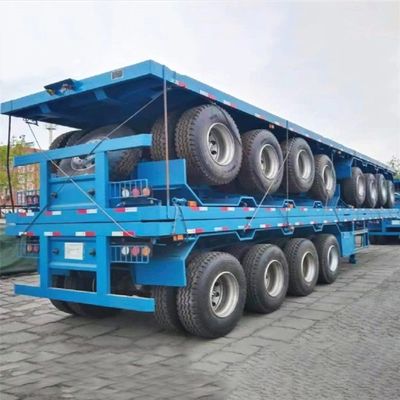 3 assi contenitore a letto piatto camion semirimorchio 20ft 40ft Tare Peso 100ton per il vostro
