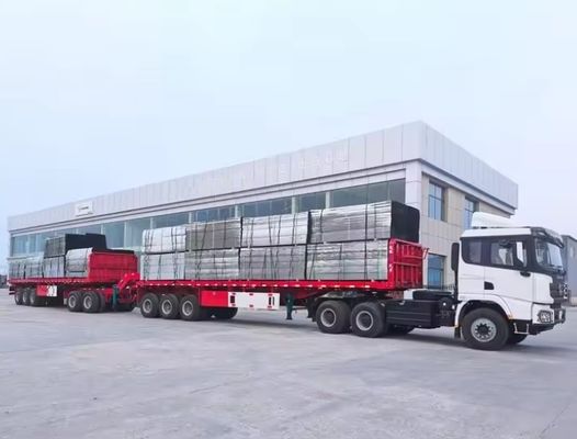 20FT 40FT Double Link Flatbed Semi Truck Trailer con sospensione AIR/Meccanica