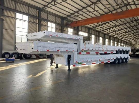 3 assi 40-120 tonnellate 20 piedi 40 piedi Container Flatbed Truck Semi-trailer con 12 Twist Lock