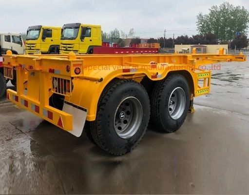 3 assi FUWA 50 tonnellate camion rimorchio contenitore telaio scheletro semirimorchio per l'Africa