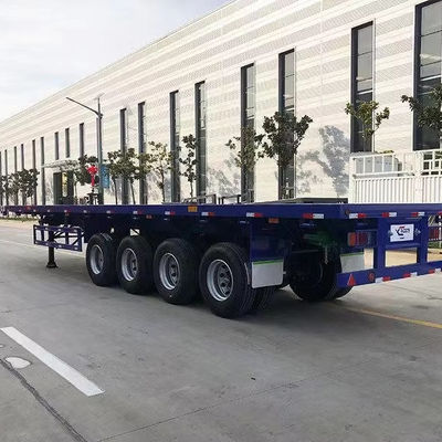 Semi-remolchi con 3 assi 4 assi Flatbed container Truck Landing Gear 28t Heavy Duty