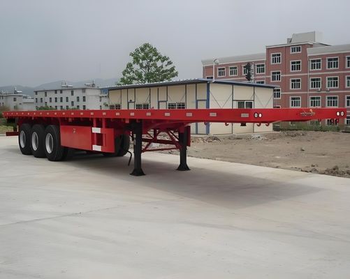 Semi-remolchi con 3 assi 4 assi Flatbed container Truck Landing Gear 28t Heavy Duty