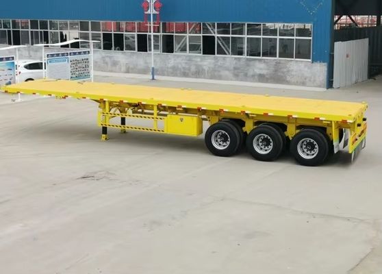 3 assi semirimorchio a letto piatto per camion rimorchio 20ft 40ft contenitore telaio rimorchio a letto piatto