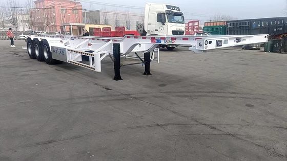 Tipo 2 asse 3 asse 4 asse 60T Semi-remorco scheletrico per contenitori da 20 piedi a 40 piedi