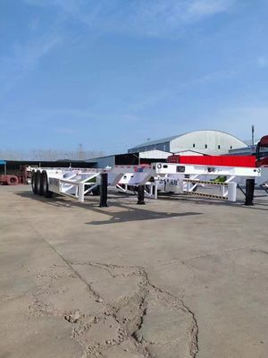 Tipo 2 asse 3 asse 4 asse 60T Semi-remorco scheletrico per contenitori da 20 piedi a 40 piedi