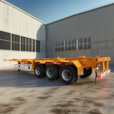Container Trailer Skeleton Semi Trailer per il trasporto 20ft 40ft Container con design