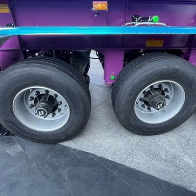 60-120T Semi rimorchio con rimorchio posteriore con rimorchio di rimorchio con Q345B / T700 in acciaio