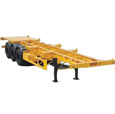 Container Trailer Skeleton Semi Trailer per il trasporto 20ft 40ft Container con design
