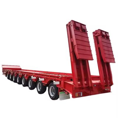 Trasporti 20-100 tonnellate semirimorchio a letto basso con sospensione a aria e materiale in acciaio
