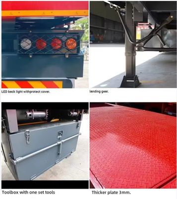 Semi-remorchi da 50 tonnellate con telaio a contenitore e King Pin da 50 mm o 90 mm