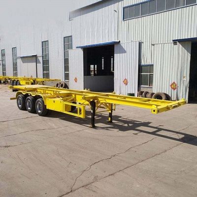 50 tonnellate massimo carico utile 3 assi 20ft 40ft contenitore telaio scheletrico semirotter