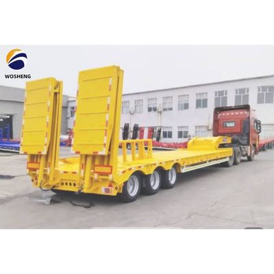 Semi-remolchio per carico pesante estensibile 40 piedi rilassato con letto basso 3 assi per rimorchio camion