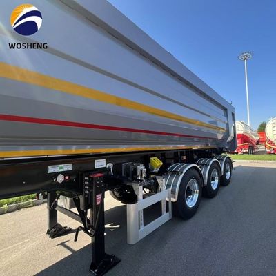 35 metri cubi in forma di U 60 tonnellate di carico idraulico posteriore carico pesante rimorchio camion di scarico