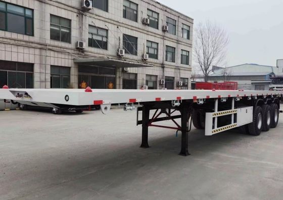 Semi-remolchi a piattaforma piatta personalizzati per la consegna di container sicuri