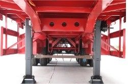 20ft 40ft Container Trailer 2 Asse 3 Asse 40T Skeleton Semi Trailer 12400x2500x1550mm