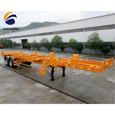 2 assi 20ft telaio scheletrico contenitore di trasporto semirimorchio su richiesta del cliente