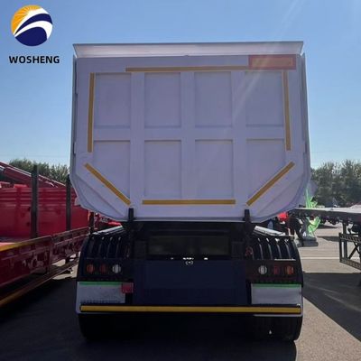 Camion rimorchio 3 asse 4 asse tipping tipper posteriore dump truck semirimorchio per la costruzione