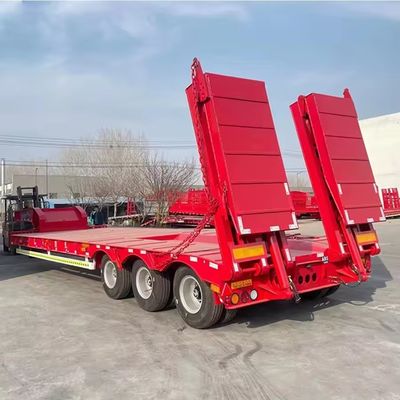150 tonnellate Max Loading Lowboy Lowbed Semi-trailer per il trasporto pesante personalizzabile