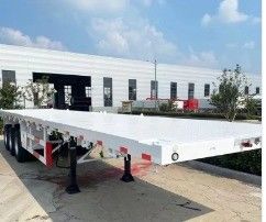 2 3 4asse Flatbed Trailer Customization Rim 9.0-22.5 Container Dimensione 20ft 45ft 40ft