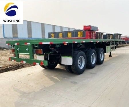 Carico massimo di 100 tonnellate semirimorchio ideale per il trasporto di container da 20 piedi 45 piedi 40 piedi