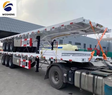 Carico massimo di 100 tonnellate semirimorchio ideale per il trasporto di container da 20 piedi 45 piedi 40 piedi