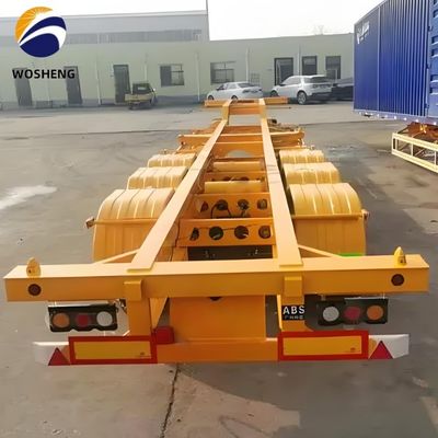 Chassis a telaio estensibile in acciaio semirimorchio per contenitori da 20 a 40 piedi