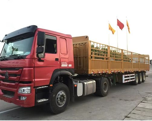3 assi Fence Cargo Trailer con carico massimo di 100 tonnellate e 13000*2550*2900mm Dimensioni