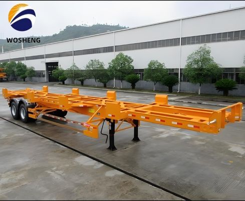 Chassis a telaio estensibile in acciaio semirimorchio per contenitori da 20 a 40 piedi