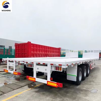 20/40/45ft Container Flatbed Semi-Trailer con 2-3 assi e grande capacità di carico