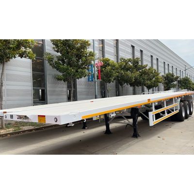 20/40/45ft Container Flatbed Semi-Trailer con 2-3 assi e grande capacità di carico