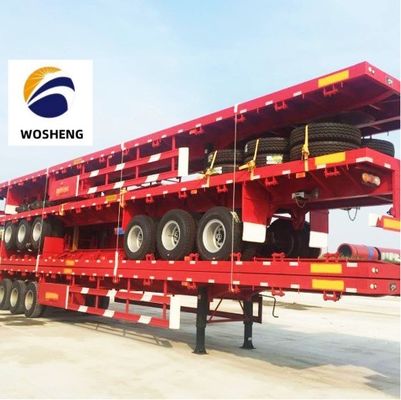 Semi-remorco 30T-100T più basso 20ft-45ft container truck 2-4 axle flatbed rim 9.0-22.5