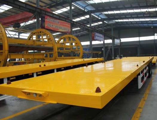 20ft 40ft Container Cargo Flatbed Semi Trailer con serratura Design durevole e versatile